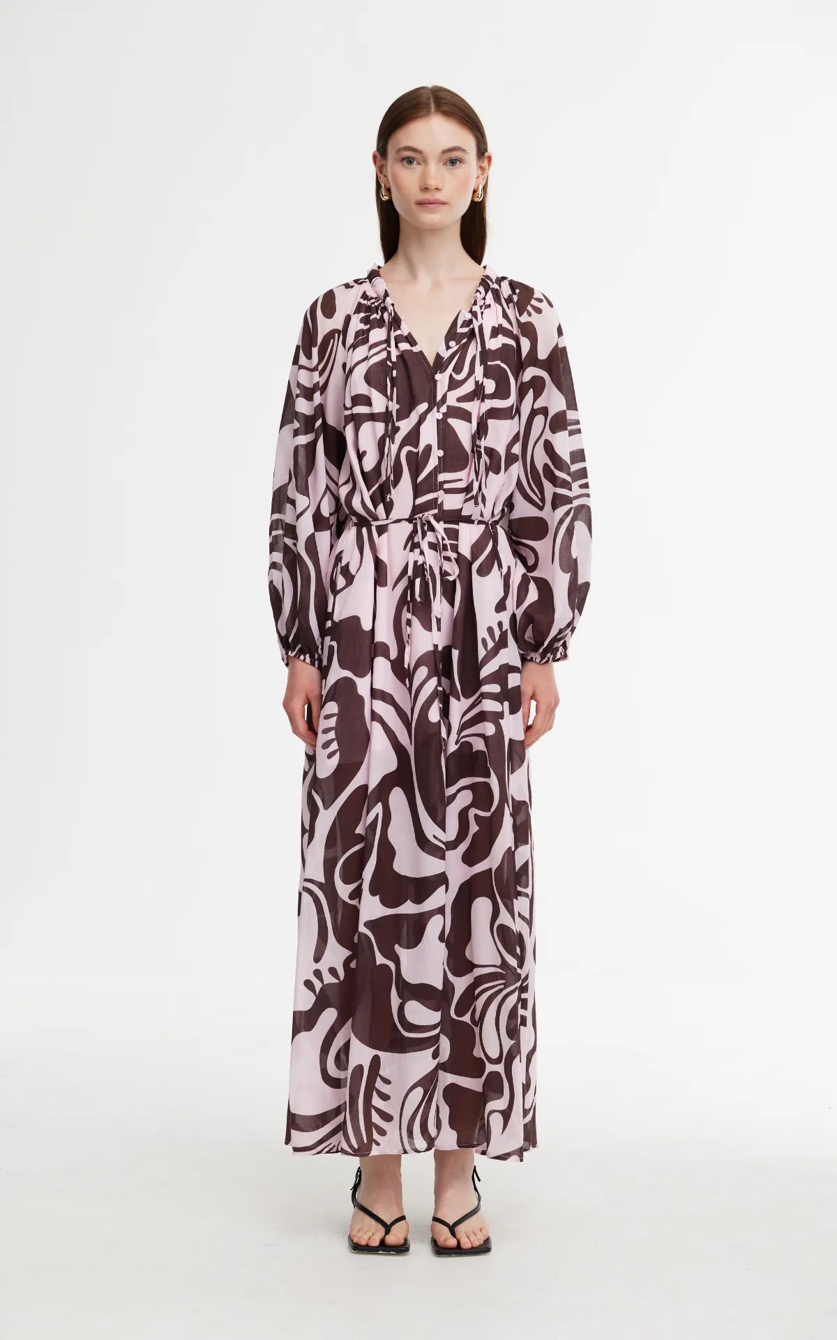 Bardot Dress - Marble