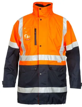 Hard Yakka Hi-Vis 4-In-1 Taped Wet Weather Jacket (Y06057)