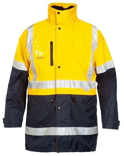 Hard Yakka Hi-Vis 4-In-1 Taped Wet Weather Jacket (Y06057)