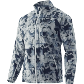 HUK MENS PURSUIT CAMO JACKET (BLUE)