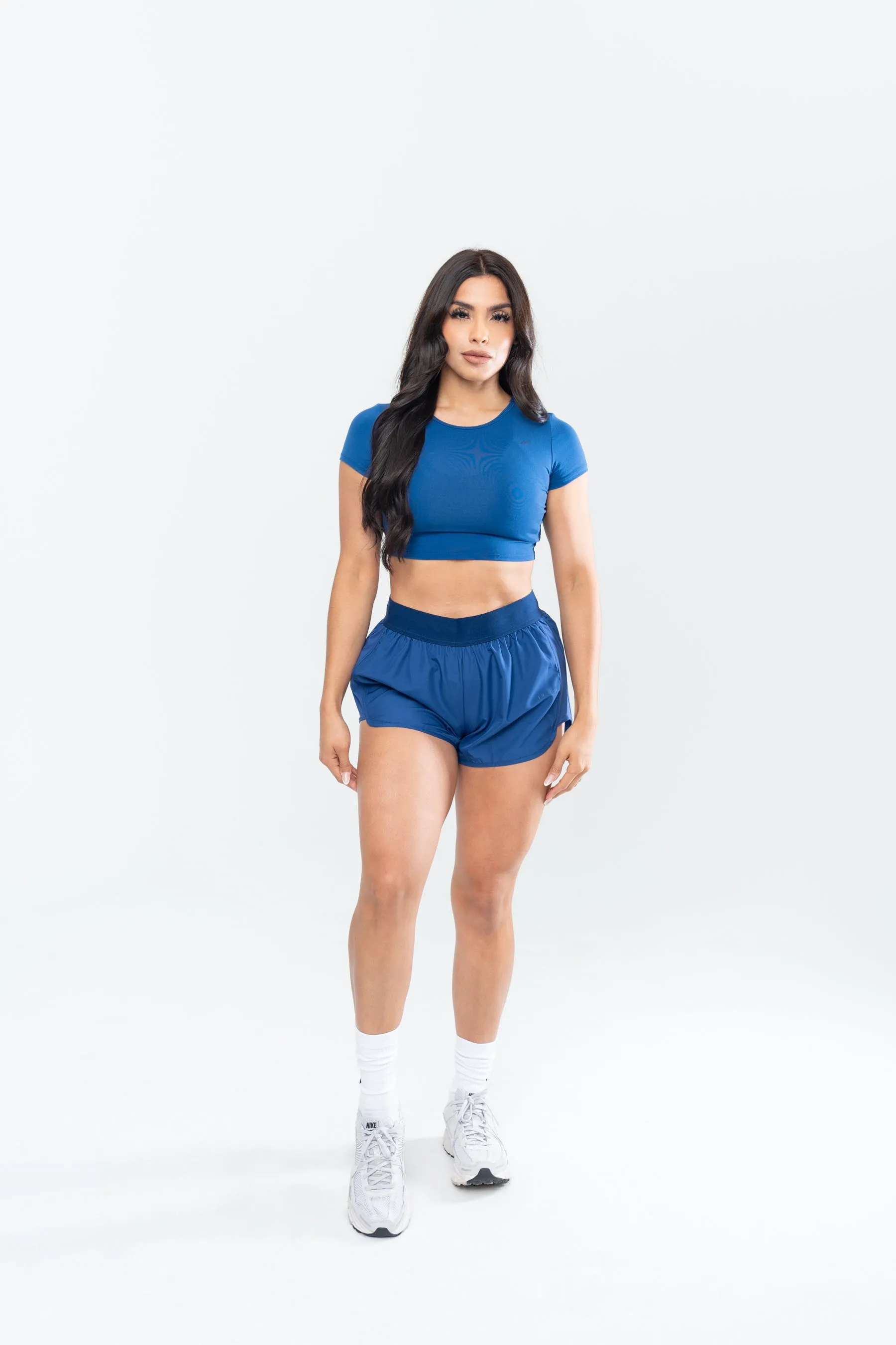 Ivy Cropped Tee - Slate