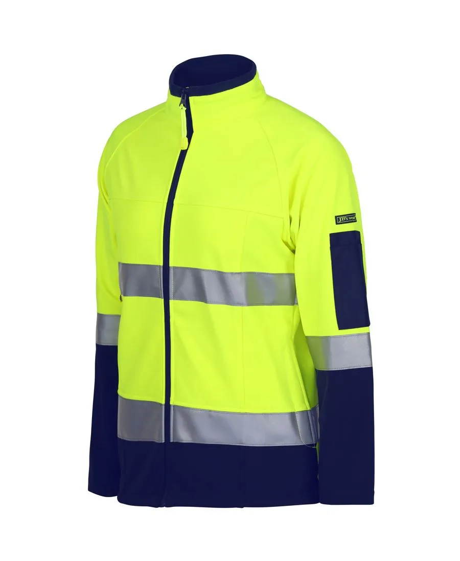 JBs Wear Ladies Hi Vis (D N) Softshell Jacket with 3M Tape (6D4J1)