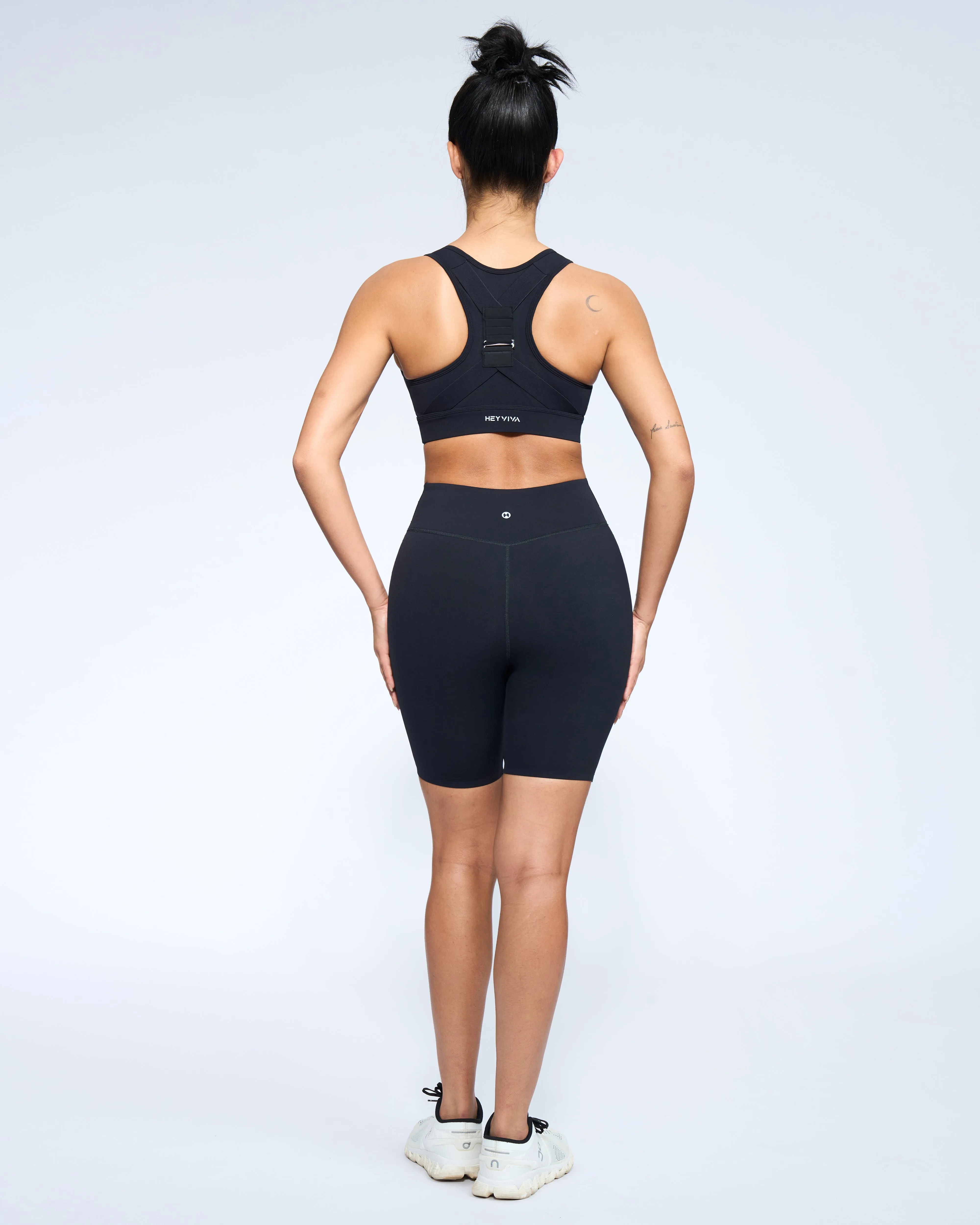Padded Butt Lifting Sculpting Cross Waistband Short