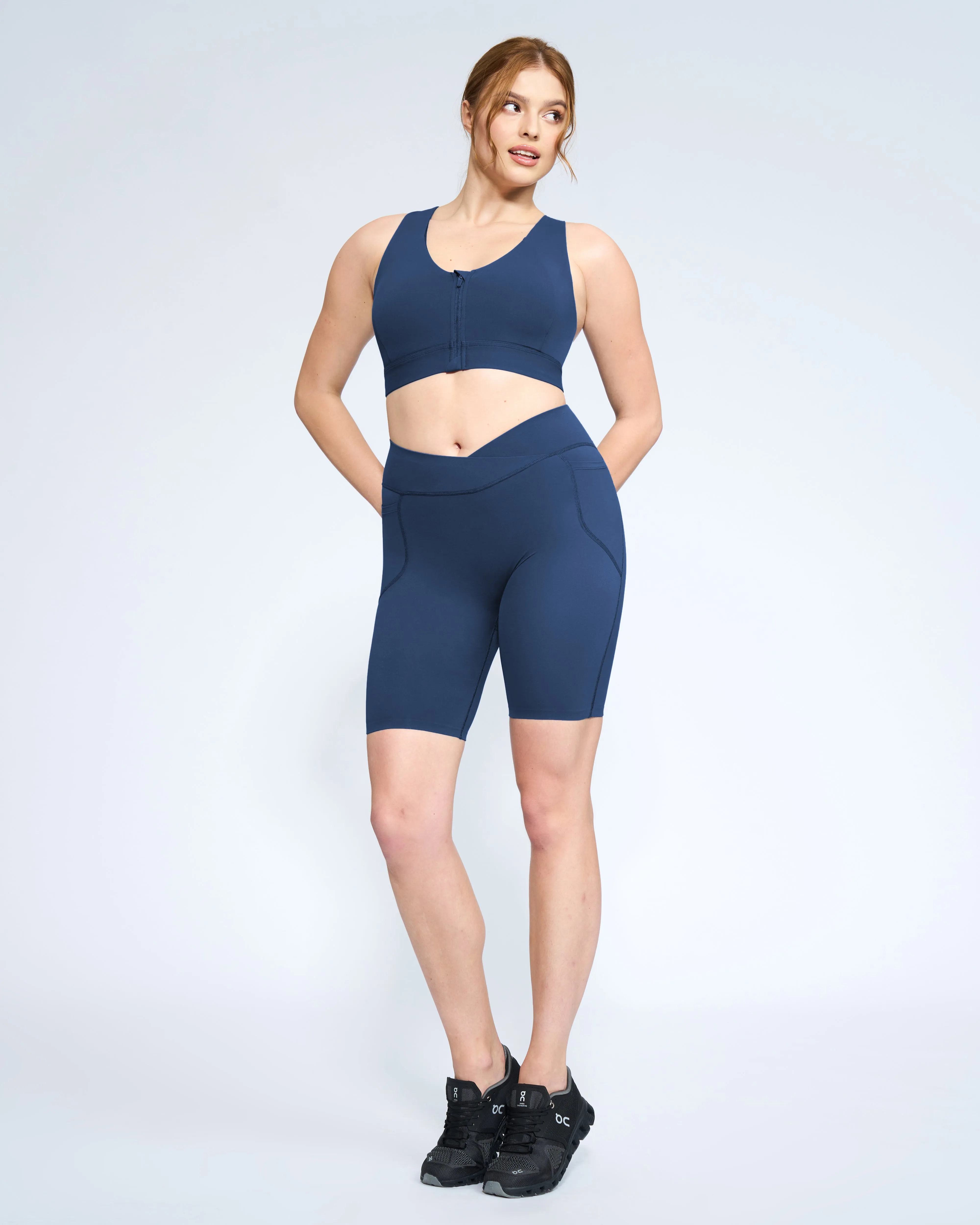 Padded Butt Lifting Sculpting Cross Waistband Short