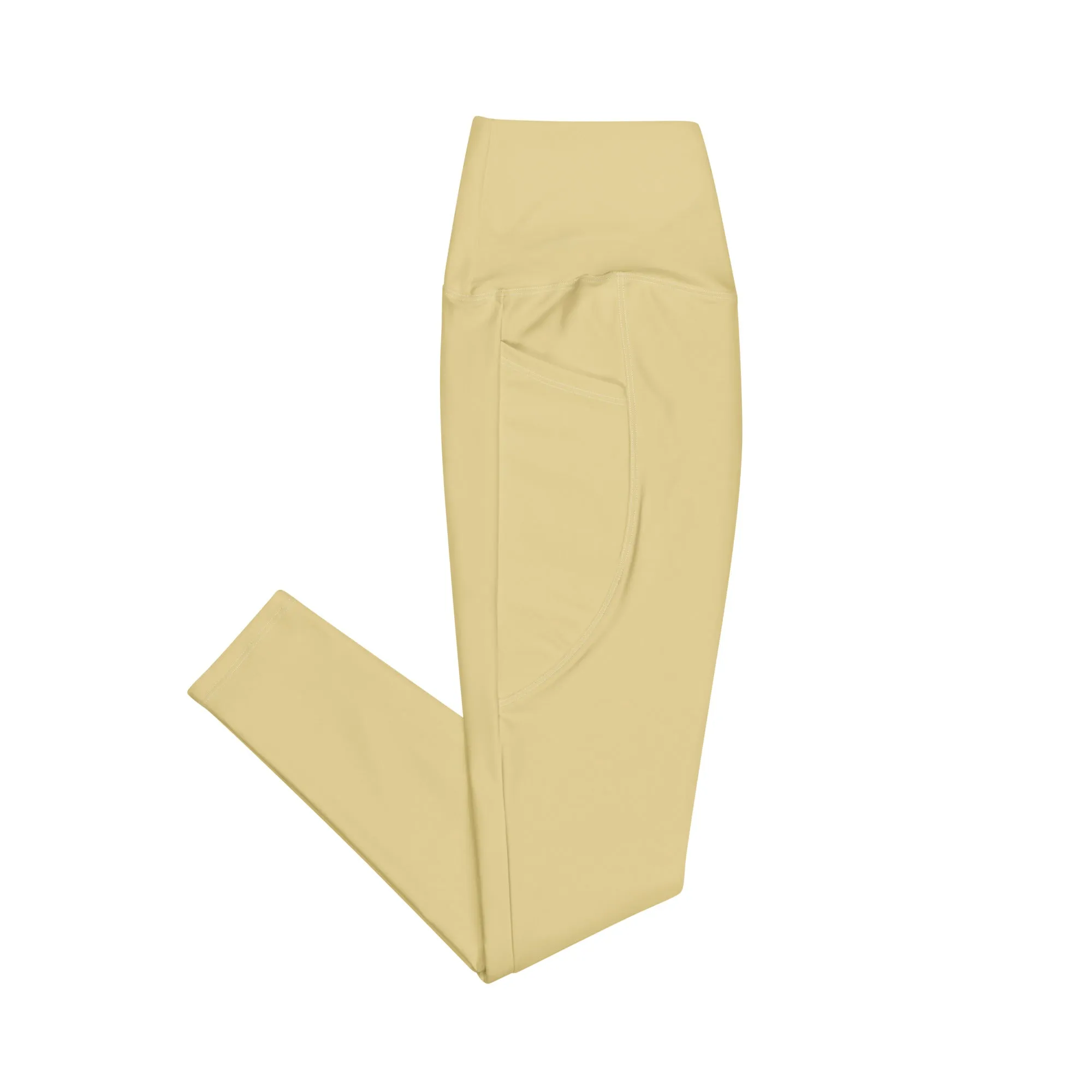 Queen Swish Gold Leggings with pockets