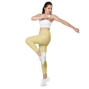 Queen Swish Gold Leggings with pockets