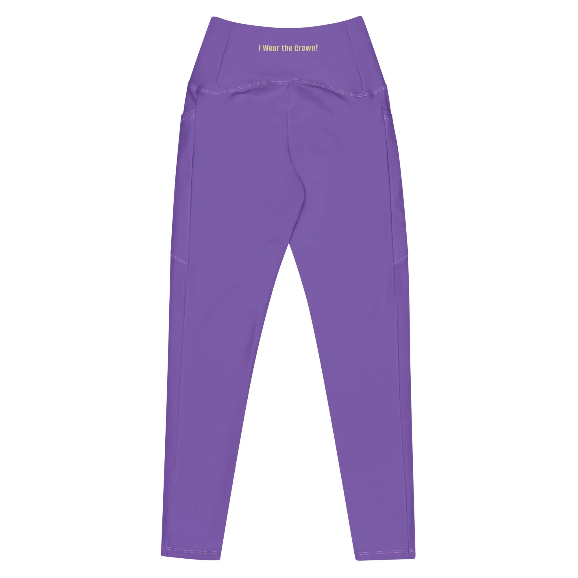 Queen Swish Royal Purple Leggings with pockets
