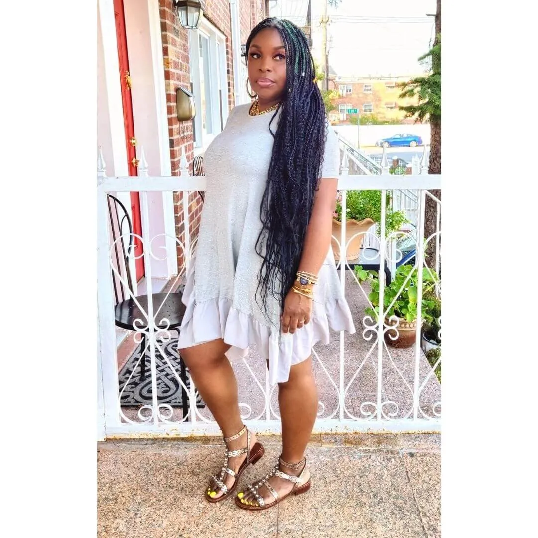 Relaxed Ruffle Dress (Two Colors)