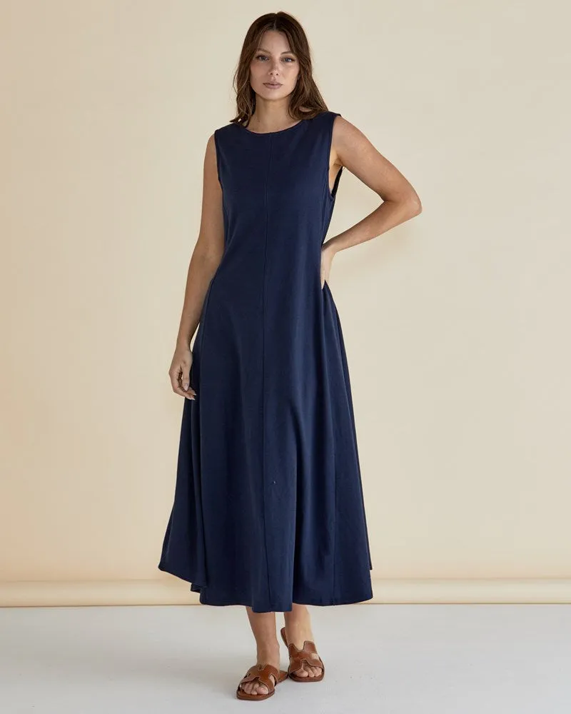 Sabrina Maxi Dress - Navy