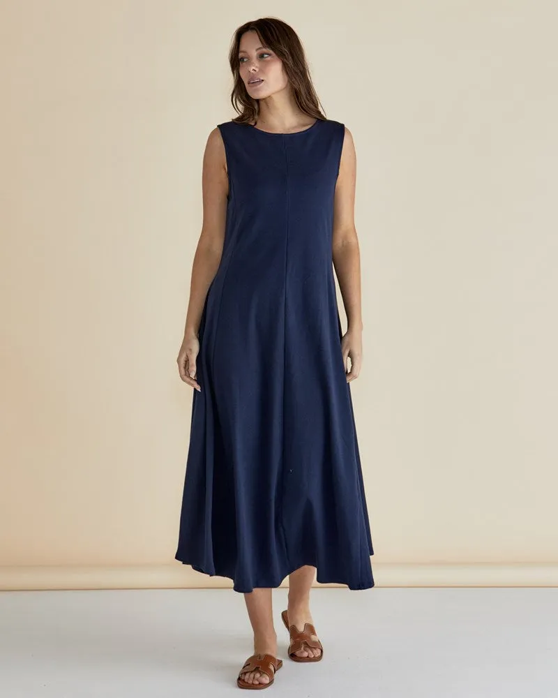 Sabrina Maxi Dress - Navy