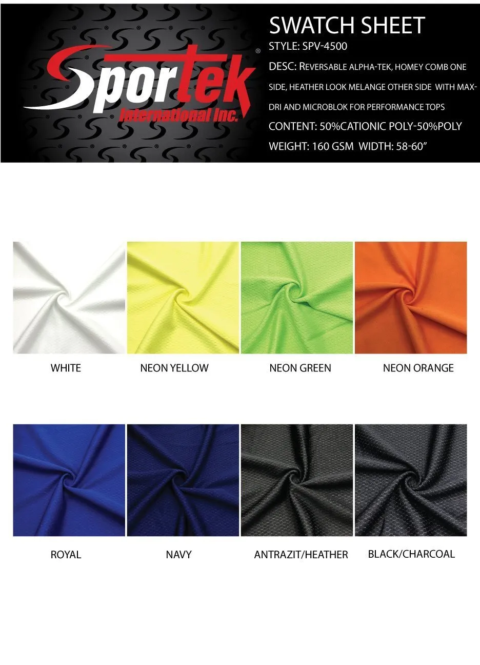 SP-V4500 Reversible Alpha-Tek, Honey Comb one side, Heather Look Melange another side