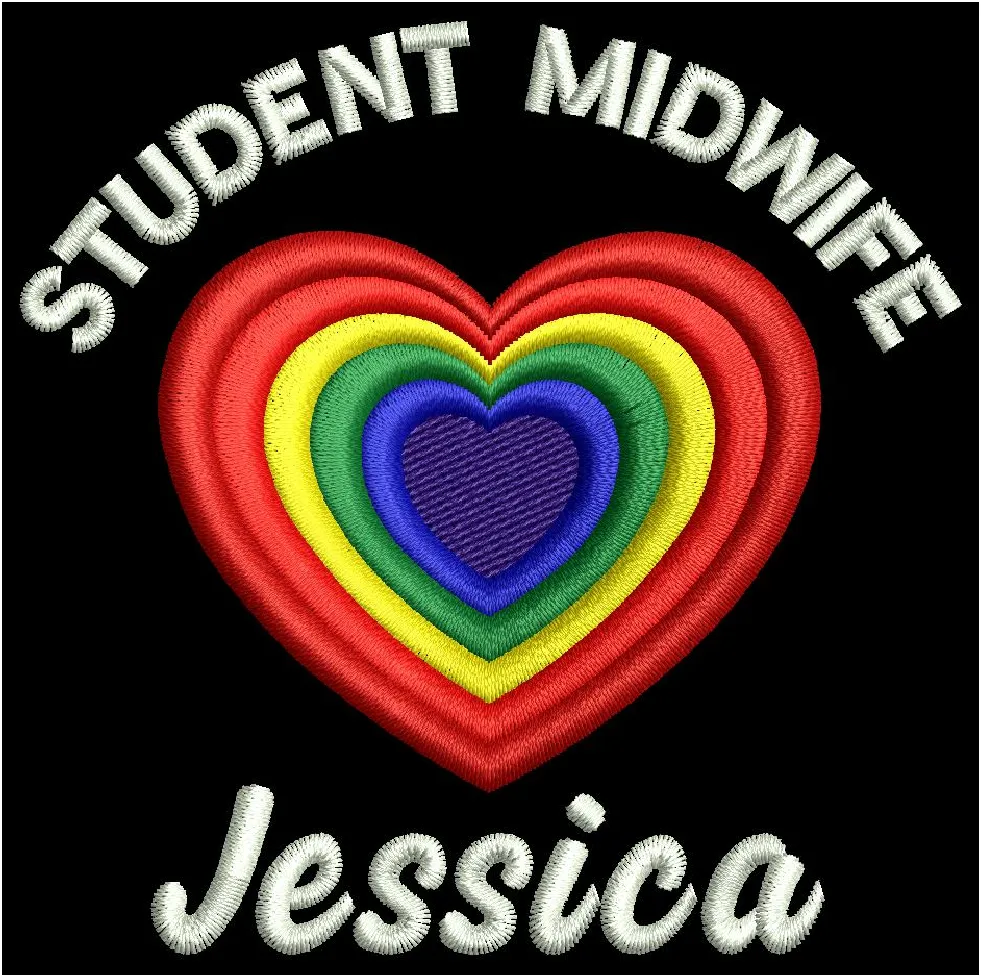 Student Midwife Heart Rainbow Softshell Jacket