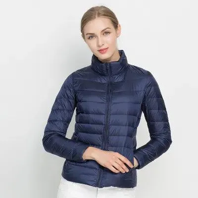 Women Winter Coat 2023 New Ultra Light White Duck Down Jacket Slim Women Winter Puffer Jacket Portable Windproof Down Coat 7XL