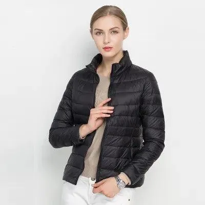 Women Winter Coat 2023 New Ultra Light White Duck Down Jacket Slim Women Winter Puffer Jacket Portable Windproof Down Coat 7XL