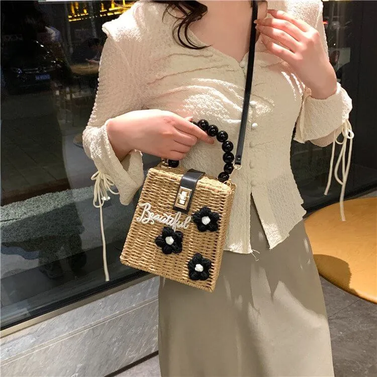 Woven Summer Straw Handbags Crossbody-Showtown